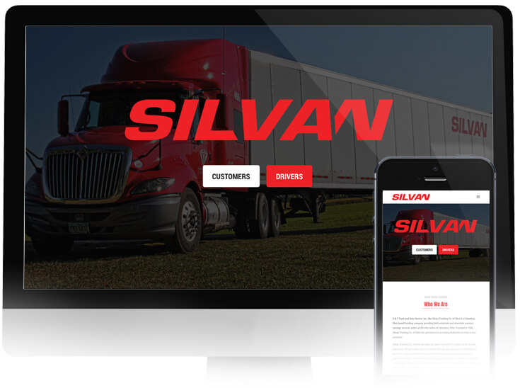 Silvan Trucking Website, after redesign