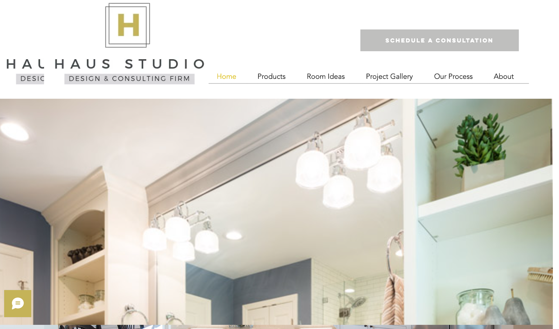 What the website looked like for Haus Studio before we redesigned it.